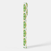 Grüne Blume, Muster von Blume, Blumenmuster iPhone Hülle (Rechte Seite)