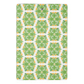 Grüne Blume, Muster von Blume, Blumenmuster Mini Klemmbrett (Rückseite)