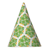 Grüne Blume, Muster von Blume, Blumenmuster Partyhütchen (Rechts)
