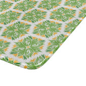 Grüne Blume, Muster von Blume, Blumenmuster Schneidebrett (Ecke)