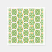 Grüne Blume, Muster von Blume, Blumenmuster Serviette (Vorderseite)