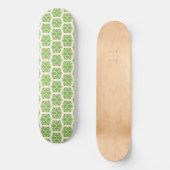 Grüne Blume, Muster von Blume, Blumenmuster Skateboard (Vorderseite)