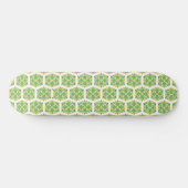 Grüne Blume, Muster von Blume, Blumenmuster Skateboard (Horizontal)