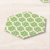 Grüne Blume, Muster von Blume, Blumenmuster Untersetzer (angewinkelt)