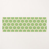 Grüne Blume, Muster von Blume, Blumenmuster Yogamatte (Vorderseite (Horizontal))