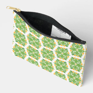 Grüne Blume, Muster von Blume, Blumenmuster Zubehörtasche