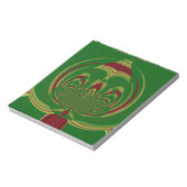 Grüne Blume Notizblock (Rotiert)