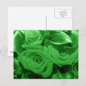 Grüne Blume Postkarte (Vorne/Hinten)