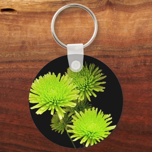 Grüne Blume Schlüsselanhänger (Vorderseite)