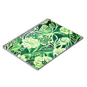 Grüne Blume, Vintages Design Notizblock (Linke Seite)