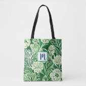 Grüne Blume, Vintages Design Tasche (Vorderseite)