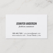 Grüne Blume Visitenkarte (Rückseite)