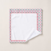 Grüne Blume Weiß Kein Zoom var 1 Badhandtuch Set (Waschlappen)