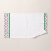 Grüne Blume Weiß Kein Zoom var 1 Badhandtuch Set (Handtuch)