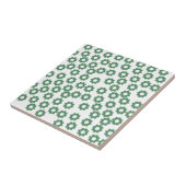 Grüne Blume Y2K Muster Fliese (Seite)