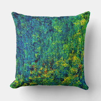 Grüne Blume zeichnen Polyester-Kissen Kissen