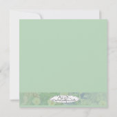 Grüne Blumen"danke" Karte (Rückseite)