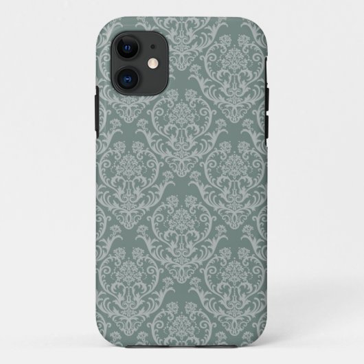 Grüne Blumen-Tapete Case-Mate iPhone Hülle (Rückseite)