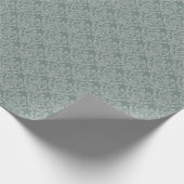 Grüne Blumen-Tapete Geschenkpapier (Ecke)