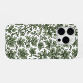 grüne Blumen und Blätter iPhone Hülle (Rückseite (Horizontal))