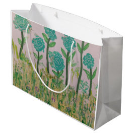 Grüne Blumenbeutel Große Geschenktüte