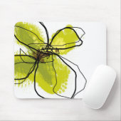 Grüne Blumenblätter - Mausunterlage Mousepad (Mit Mouse)