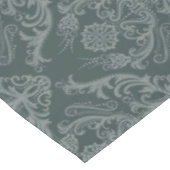 Grüne Blumendamastluxustapete Tischdecke (Schrägansicht)