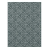 Grüne Blumendamastluxustapete Tischdecke (Vorderseite)