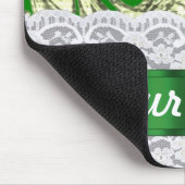 Grüne Blumendauge Mousepad (Ecke)