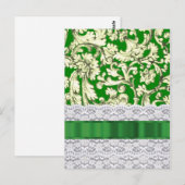 Grüne Blumendauge Postkarte (Vorne/Hinten)