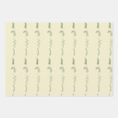 Grüne Blumendoodles Geschenkpapier Set (Vorderseite 2)