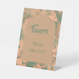 Grüne Blumenfavoriten der Modernen Armee Sockelschild