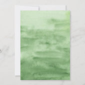 Grüne Blumengarten Hochzeit Einladung (Rückseite)