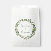 Grüne Blumengewächse Gewürzgrün Hochzeit Geschenktütchen (Vorderseite)