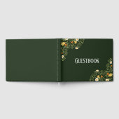 Grüne Blumenhochzeit Gästebuch (Voll)