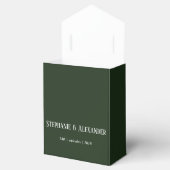 Grüne Blumenhochzeit Geschenkschachtel (Geöffnet)