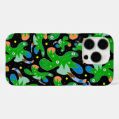Grüne Blumenmuster-Fantasie Case-Mate iPhone Hülle (Rückseite (Horizontal))
