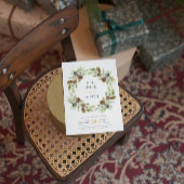 Grüne Blumenreste - Einladung