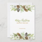 Grüne Blumenreste - Einladung (Vorderseite)