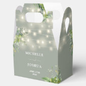 Grüne Blumenstrauß Lichter Sage Grüne Hochzeit Geschenkschachtel (Geöffnet)
