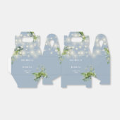Grüne Blumenstrauß Lights Dusty Blue Wedding Geschenkschachtel (Ungefaltet)