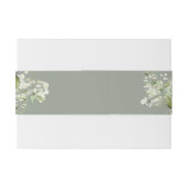 Grüne Blumenstube Grüne Hochzeit Einladung Einladungsbanderole (Rückseitenbeispiel)