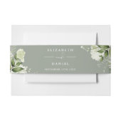 Grüne Blumenstube Grüne Hochzeit Einladung Einladungsbanderole (Vorderseite Beispiel)