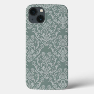 Grüne Blumentapete Case-Mate iPhone Hülle