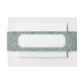 Grüne Blumentapete Einladungsbanderole (Vorderseite Beispiel)