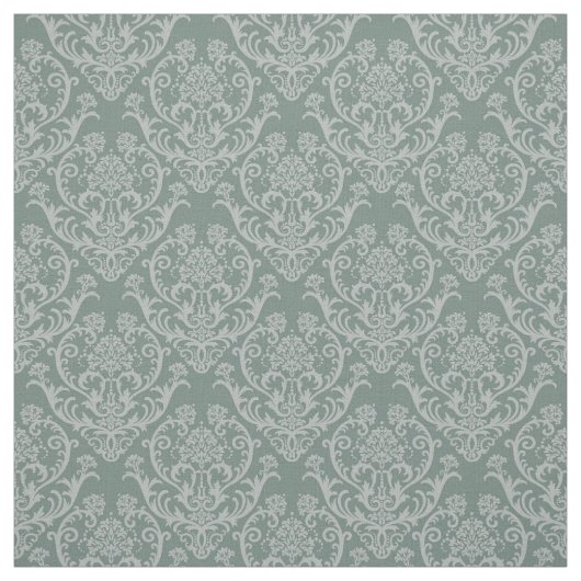 Grüne Blumentapete Stoff (Muster)