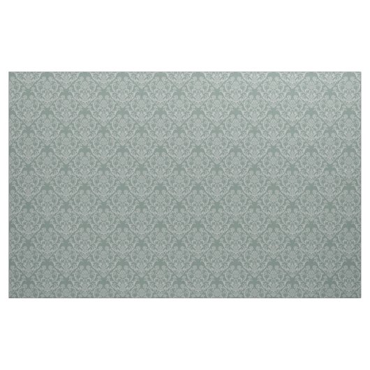 Grüne Blumentapete Stoff (Fat Quarter (45,7 x 55,9 cm))