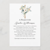 Grüne Blumentaufen Begleitkarte (Vorderseite)