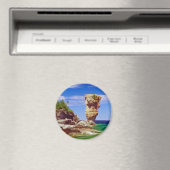 Grüne Blumentopf Insel, Tobermory, Ontario Blume Magnet (In Situ (Geschirrspüler))