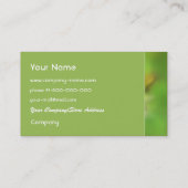 Grüne BlumenVisitenkarte Visitenkarte (Rückseite)